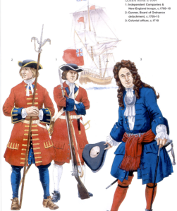 British uniforms employed in America during Queen's Anne War I think not much was changed after 1715